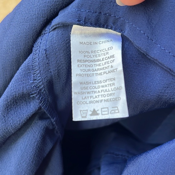 Hill House The Louisa Nap Dress Navy Crepe Blue Smocked Midi Dress NWT Pockets - Picture 10 of 16